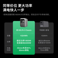 ECOFLOW 正浩 德 DELTA3 Classic 1度电户外移动电源