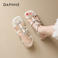 达芙妮 蝴蝶结凉鞋 增高粗跟 不累脚 2色任选