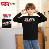 Levi's 纯棉 儿童长袖T恤