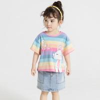 jellybaby/杰里贝比 透气 女童短袖T恤