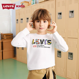  Levi's/李维斯 纯棉 儿童长袖T恤 明亮白 160 /80 【身高158-170cm】