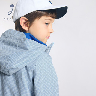  Jacadi/亚卡迪 法式休闲格子 男童连帽外套 浅绿271