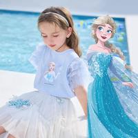  Disney baby/迪士尼宝贝 纯棉 女童短袖T恤