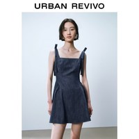  URBAN REVIVO 修身 女士牛仔连衣裙