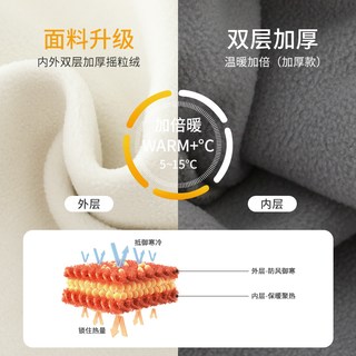  boudin family 保暖性 儿童摇粒绒外套 马甲-灰色【A类品质 抗静电 不掉色 不起球】