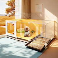 蔻丝 狗笼子小型犬带厕所分离一室一厅一卫家用室内泰迪博美比熊幼犬笼