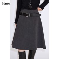  fano studios 低腰袢设计 女士半身裙 腰带