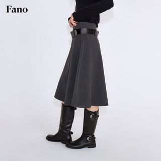  fano studios 低腰袢设计 女士半身裙 腰带