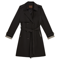  YINER/音儿 撞色logo印花 女士风衣