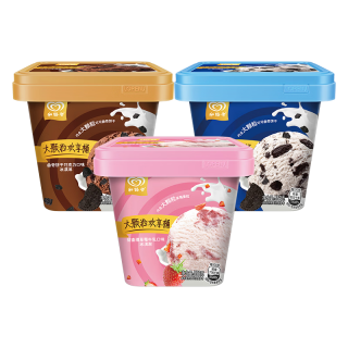 和路雪 大颗粒 冰淇淋  3桶1650g