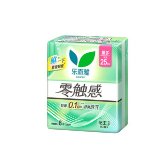 乐而雅 花王零触感卫生巾防漏干爽亲肤 零触感25cm8片