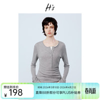 H'S 莱赛尔桑蚕丝 女士T恤