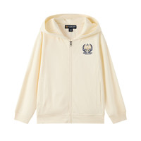 E-LAND KIDS eland kids衣恋童装女童外套春秋季刺绣连帽卫衣开衫