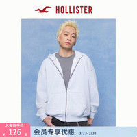 HOLLISTER 毛圈布 男士连帽开衫外套