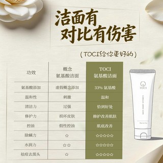  TOCI 控油清洁 氨基酸洗面奶