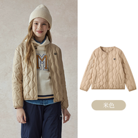 E-LAND KIDS eland kids衣恋童装男童女童羽绒服秋冬圆领外套