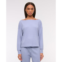 Abercrombie & Fitch 露肩设计 女士卫衣 蓝色 XL (170/112A)