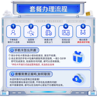  CHINA TELECOM/中国电信 全国通用无限超大王 流量卡