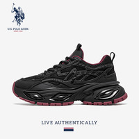 U.S. POLO ASSN. 男鞋2026新款防滑减震软底宽楦爬山跑步老爹鞋