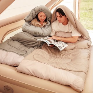 原始人 暖阳睡袋 户外露营大人冬季加厚防寒被子隔脏四季通用款