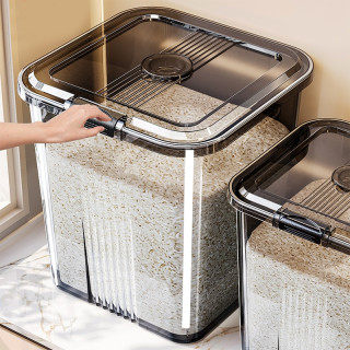 乙木品川 米桶 防虫防潮密封食品级 10L 白色