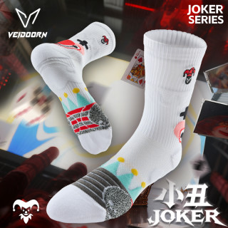 维动 小丑实战专业篮球袜毛巾长筒高帮加厚透气跑步训练运动秋冬