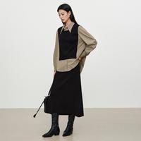 Y.SING/衣香丽影 假两件设计 女士衬衫半截裙套装