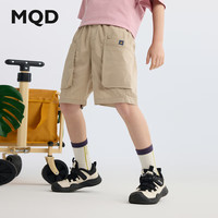 MQD/马骑顿 大口袋 男大童五分裤 卡其 120