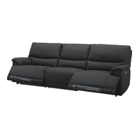 LAZBOY/乐至宝 零靠墙 真皮沙发 双电动位