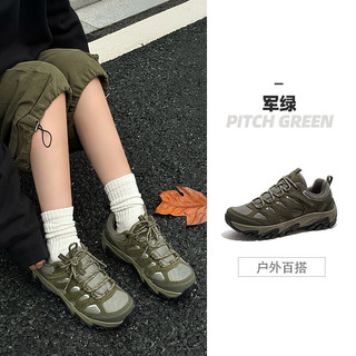  CAMEL/骆驼 时尚运动休闲 男士户外登山鞋 X15B693049，深米，男款 透网版 40