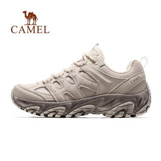  CAMEL/骆驼 时尚运动休闲 男士户外登山鞋 X15B693049，深米，男款 透网版 40