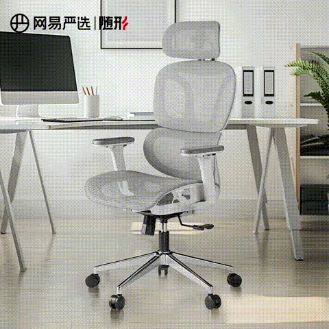 今日必买：网易严选 小蛮腰系列 S9 Pro人体工学电脑椅 灰色 带搁脚款