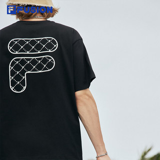  FILA FUSION 时尚 男女同款针织短袖t恤