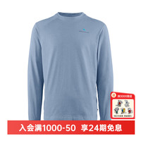 KLATTERMUSEN Logo版 男士长袖T恤 【新】淡蓝色/Faded Blue680