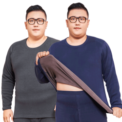 雅鹿 加肥加大 男士保暖内衣套装