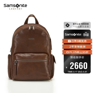 新秀丽 男士轻奢双肩包 13英寸 100273814052