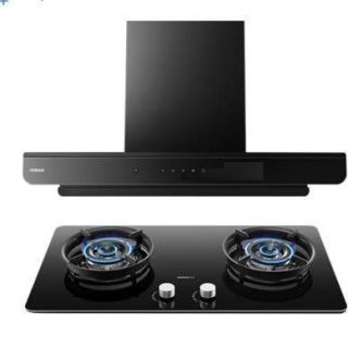 老板 油烟机 新款第五代小黑翼D1H 30风量 烟灶套装27A2S+51B0AS (联动定时+AI防干烧灶）