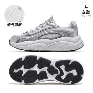 88VIP：骆驼 星岩2026新款春夏厚底户外休闲运动鞋网面透气防滑老爹鞋女潮