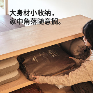 Naturehike/挪客户外 便携 自动充气床垫 内置泵棕色/单人/25cm