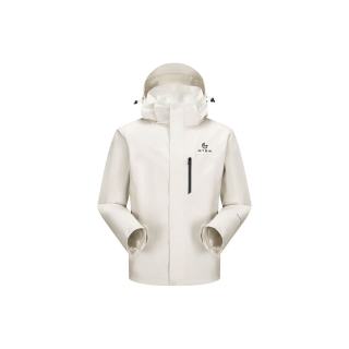 美特斯邦威 华夏之壳-林系列 男女同款户外冲锋衣 月光杏