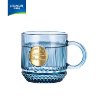  LOVWISH/乐唯诗 竖纹玻璃 马克杯 恐龙【吸管杯】有把手 350ml 1只