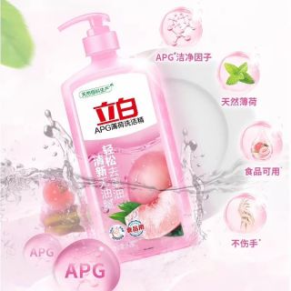 立白 APG薄荷洗洁精1kg家用实惠不伤手厨房去重油洗碗洗涤去污