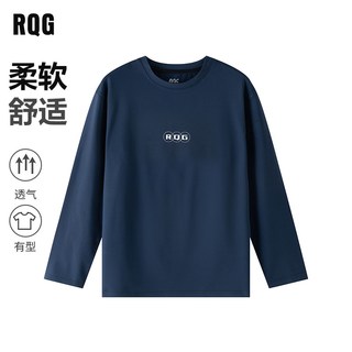  R.Q.G 宽松休闲 男士长袖T恤