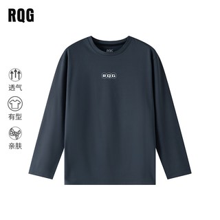  R.Q.G 宽松休闲 男士长袖T恤