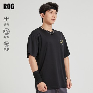 R.Q.G 速干 男士短袖T恤 L 灰色