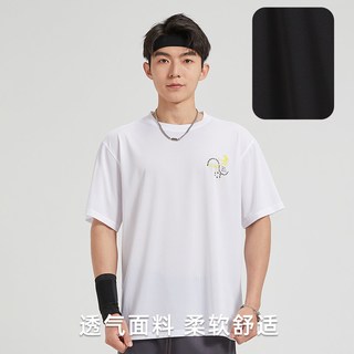  R.Q.G 速干 男士短袖T恤 L 灰色