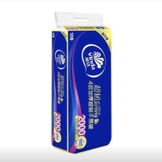 百亿补贴：维达 卷纸超韧2000克10卷大卷无芯实芯卷纸