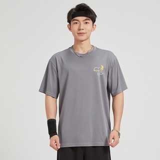  R.Q.G 速干 男士短袖T恤 L 灰色