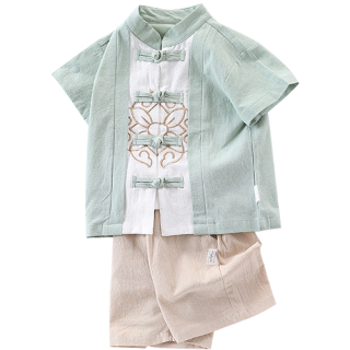  Camibear/可米熊 纯棉 儿童汉服套装