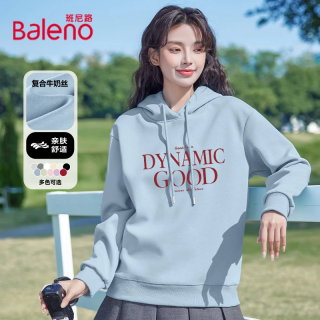 班尼路 牛奶丝连帽卫衣女